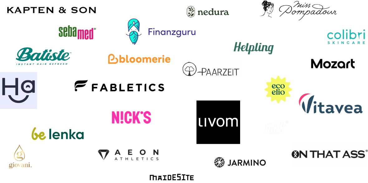 Logos der Brands, mit denen Wilma zusammengearbeitet hat